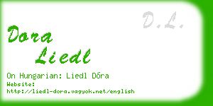 dora liedl business card