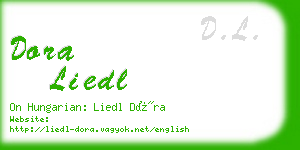 dora liedl business card